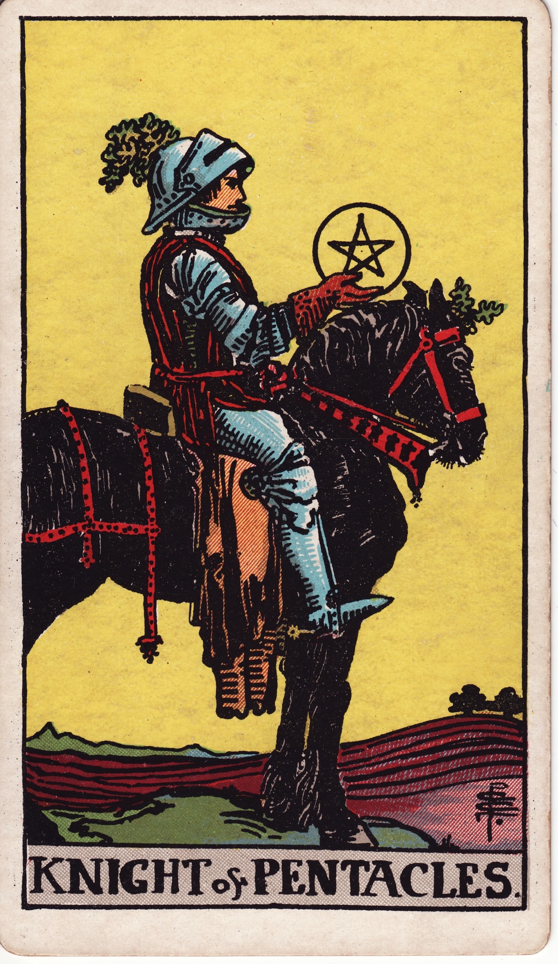 펜타클 기사 (Knight of Pentacles)